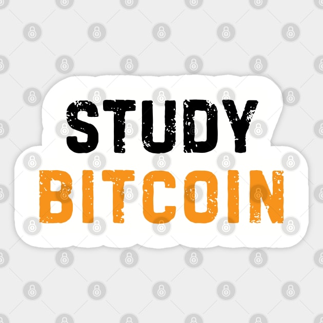 Study Bitcoin Sticker by Metavershort